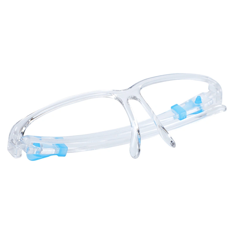 Transparent Protection Eye Glasses Full Cove Plastic Clear Visors Face Shield with Frame