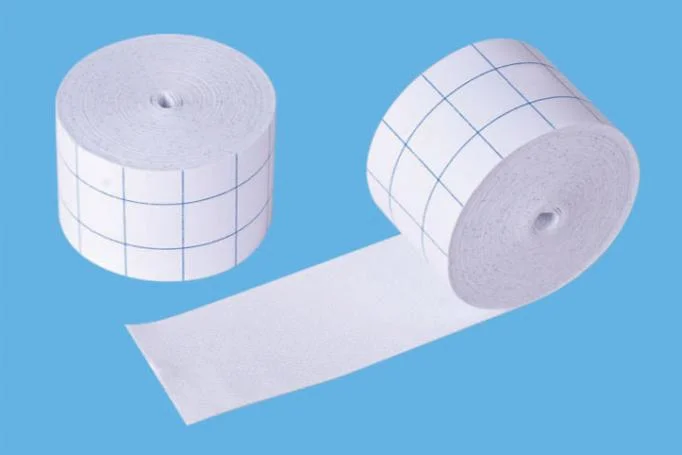 Non Woven/ Woven/ PU Film Adhesive Fixing Tape Medical Surgical Custom Size 10cm*10m White