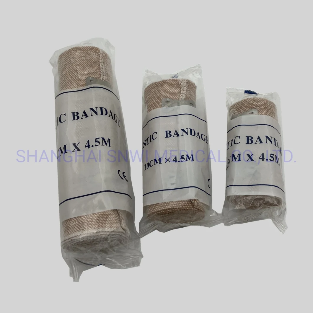 CE&ISO Certificate Spandex Crepe Elastic Bandage with Red