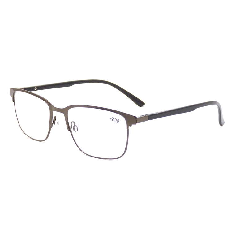 Custom Classic Metal Half Frame Tortoise Shell Business Optical Glasses Reading Glasses