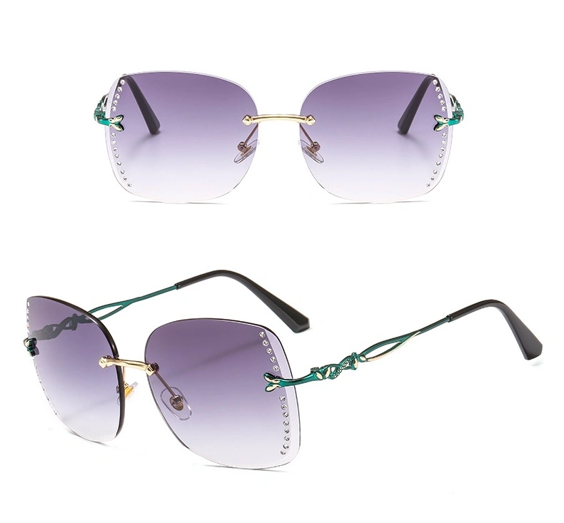 Professional Experience Wholesale Custom Frameless Diamond Sunglasses