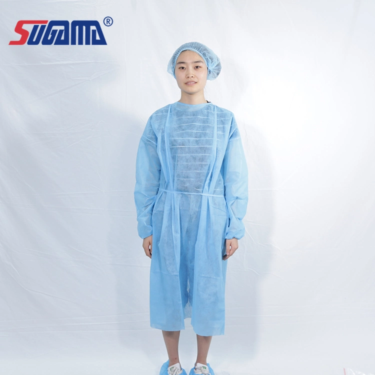 Disposable Medical Elastic Cuff and Knitted Cuff Isolation Gown