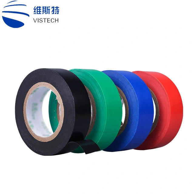 Various Colors 600V Pipe Resistant Corrosion Insulation Tape for PVC Electrical
