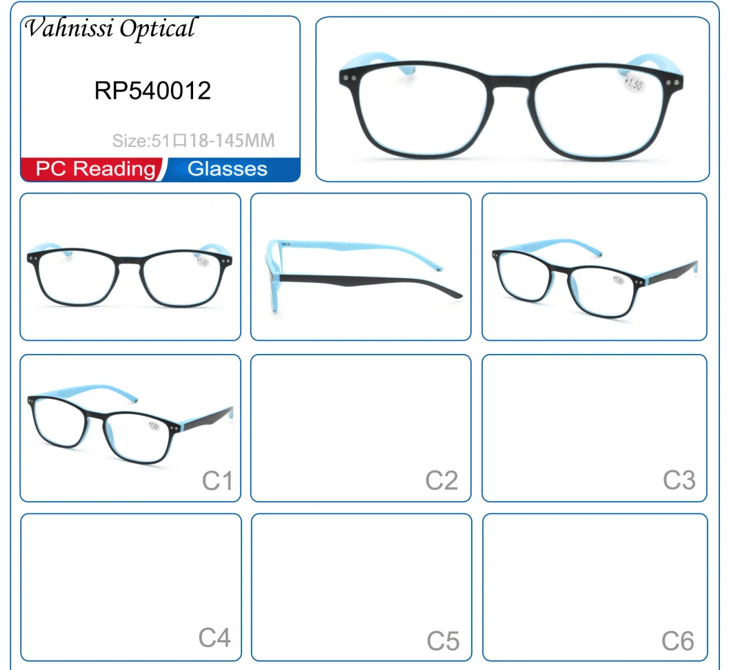 FDA Ce Double Color Bifocal Reading Glasses for Women