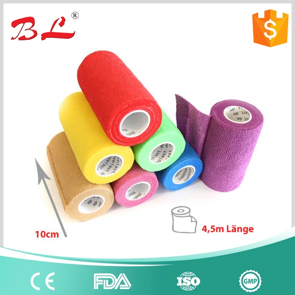 Latex Free Non Woven Cohesive Elastic Bandage Sport Wrap Bandage