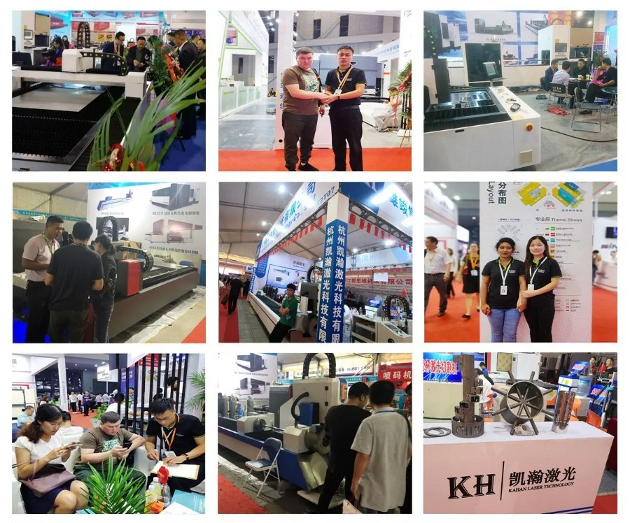 Kht-6020 Fiber Laser Tube Cutting Machine Fully-Automatic Cheap Laser machine Made in China