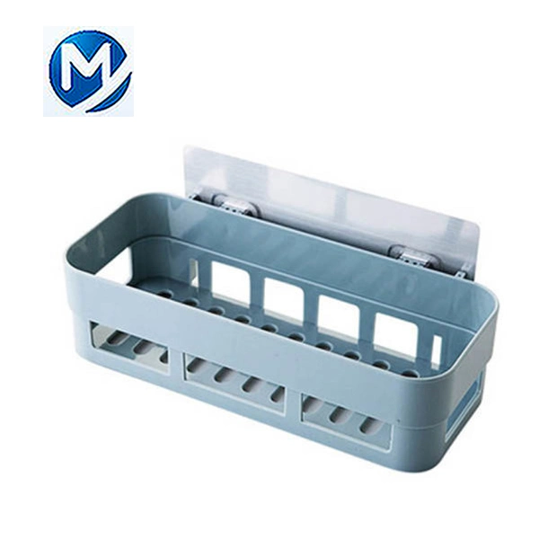 Customed Wall Mounted Plastic Injection Mould for Bathroom Rack Shampoo/Soap Holder