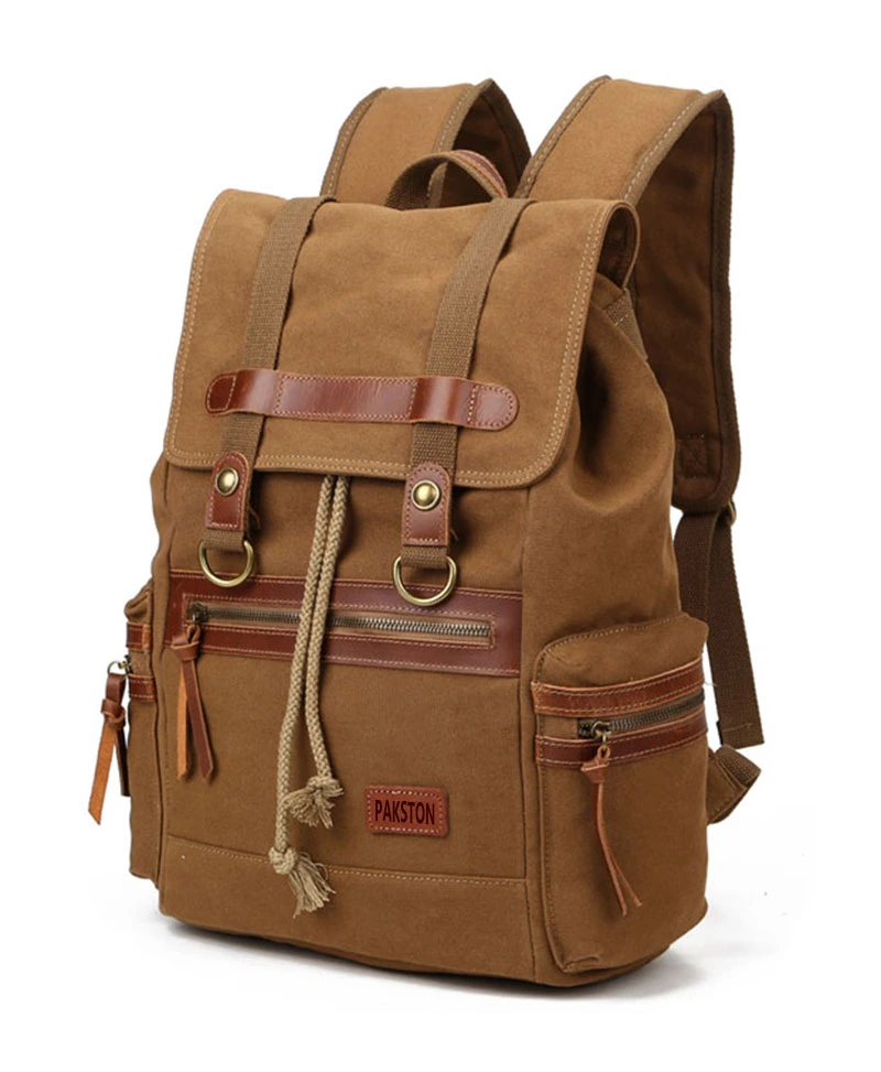 Pakston Canvas Backpack Fashion Canvas Bag Computer Bag Backpack Bag Drawstring Backpack China Backpack