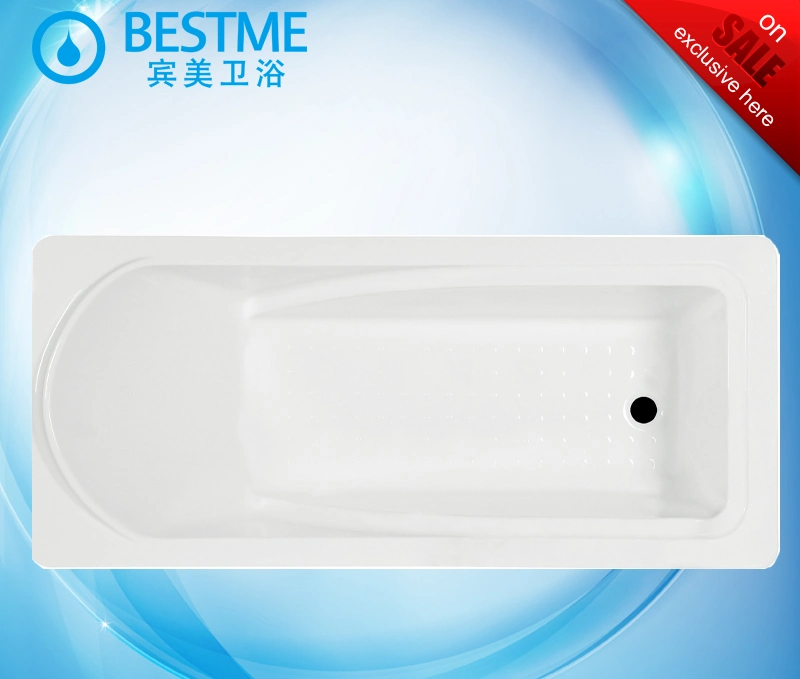 White Color Built-in Acrylic Bathtub for Hotel SPA Bathtub Bt-G2001
