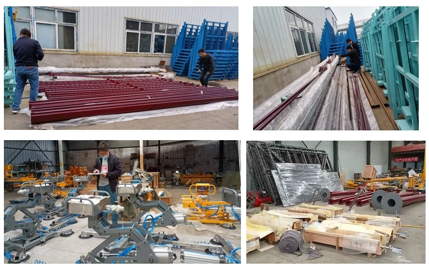 Straight Edge Glass Processing Line Used Pillar Type Jib Crane Vacuum Lifter Glass Lifting Equipment Crane Railling