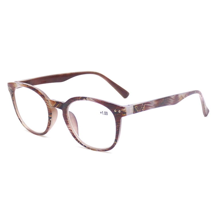 China Eyewear Vendor Unisex Retro Vintage Plastic Delicate Pattern Frames Reading Glasses