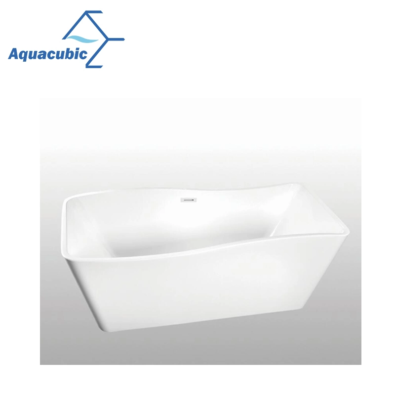 Sanitary Ware Acrylic Freestanding Rectangular Bathtub (AB6512)