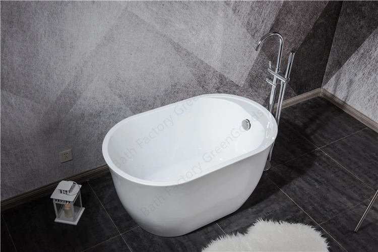 Small 1200mm Wide Free Stand Deep Acrylic Soaking Bath Tub