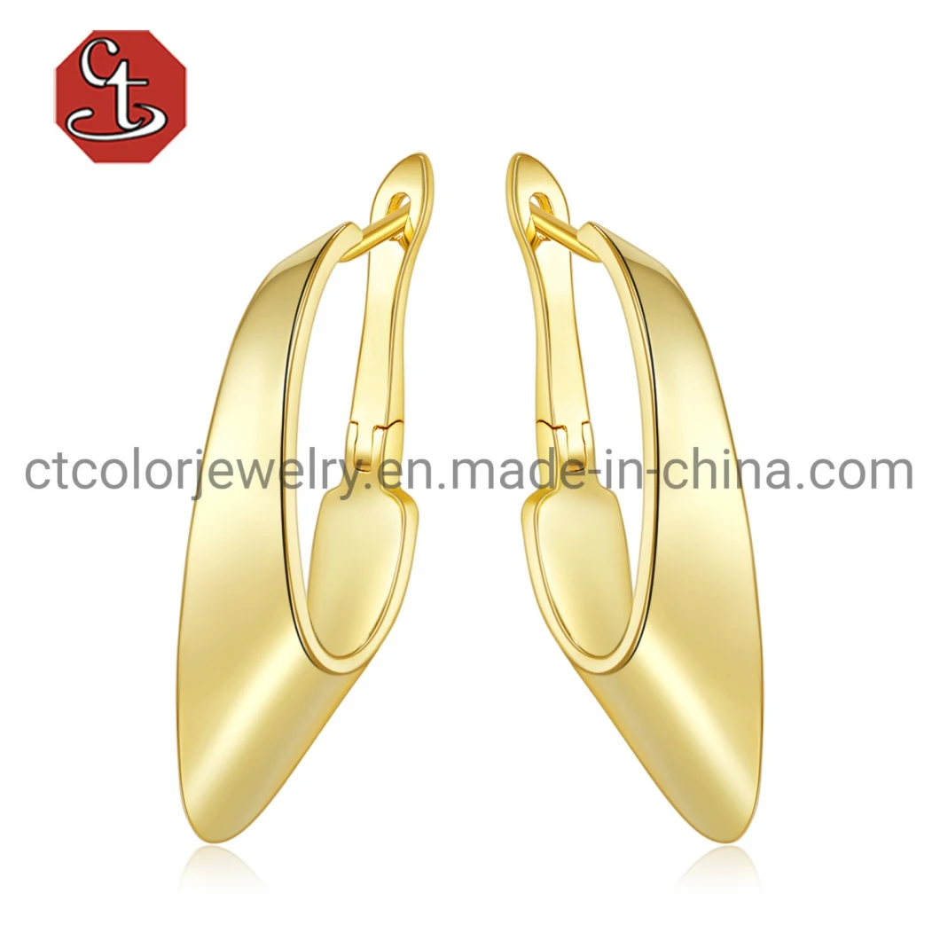 Fashion Earring Drop Earrings Modern Jewelry 18K Gold New Geometric Brass Earring