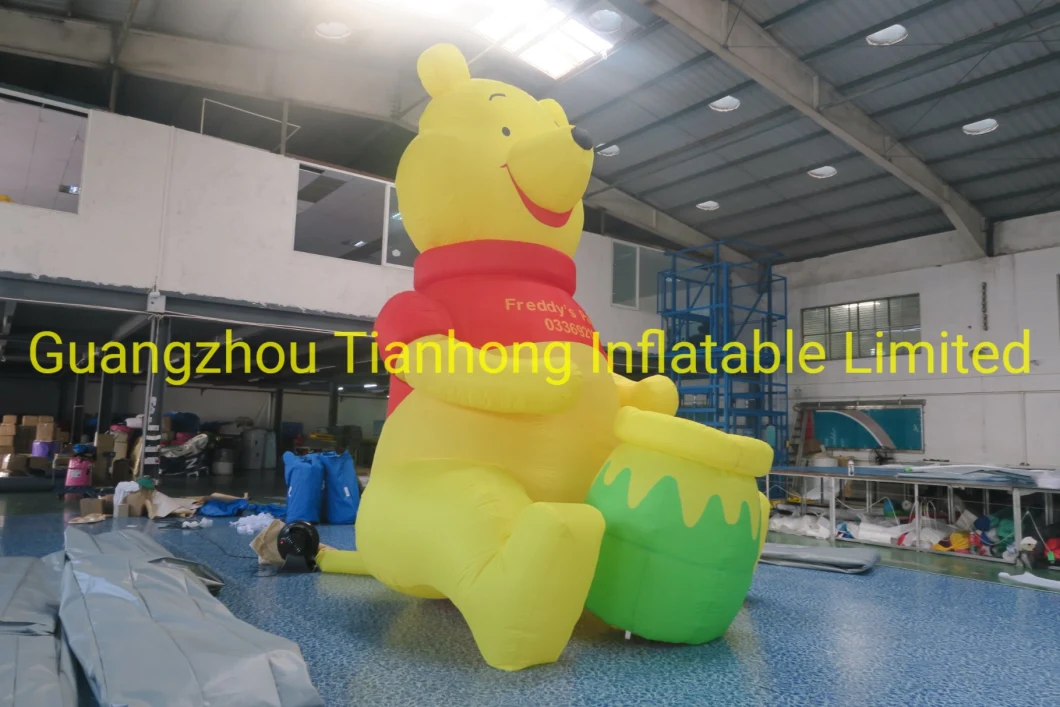 5m Tall Giant Advertising Inflatable Bear Inflatable Winnie The Pooh Bear