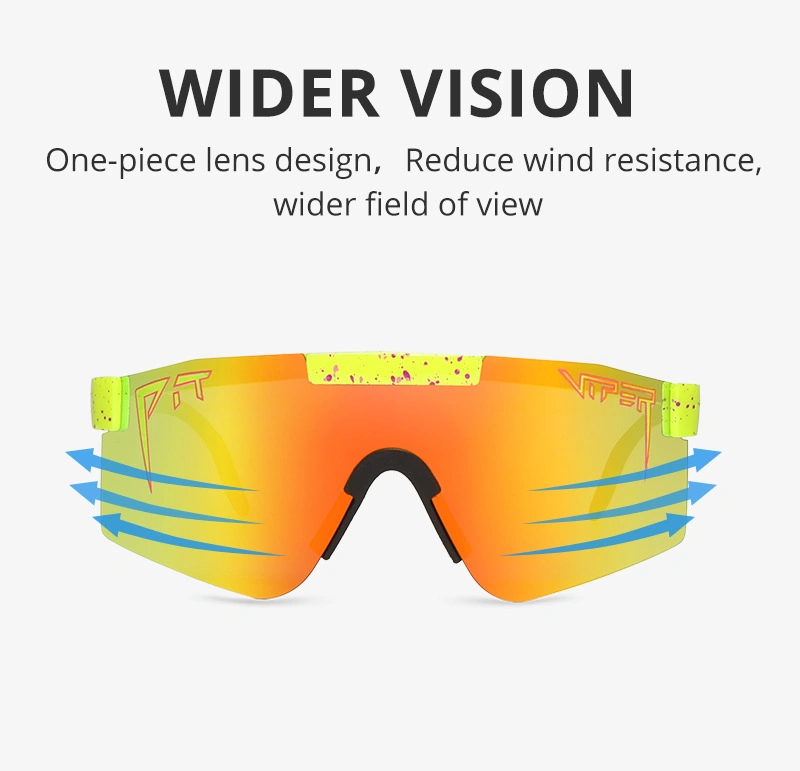 Kenbo 2020 Pit Viper Tr90 Frame Mirrored Lens Windproof Cycling Sport Polarized Sunglasses for Men Women