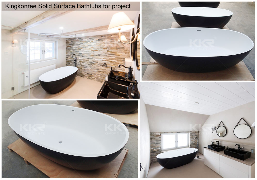 Man-Made Stone Bathtub, Acrylic Stone Bathroom Freestanding Bath Tub