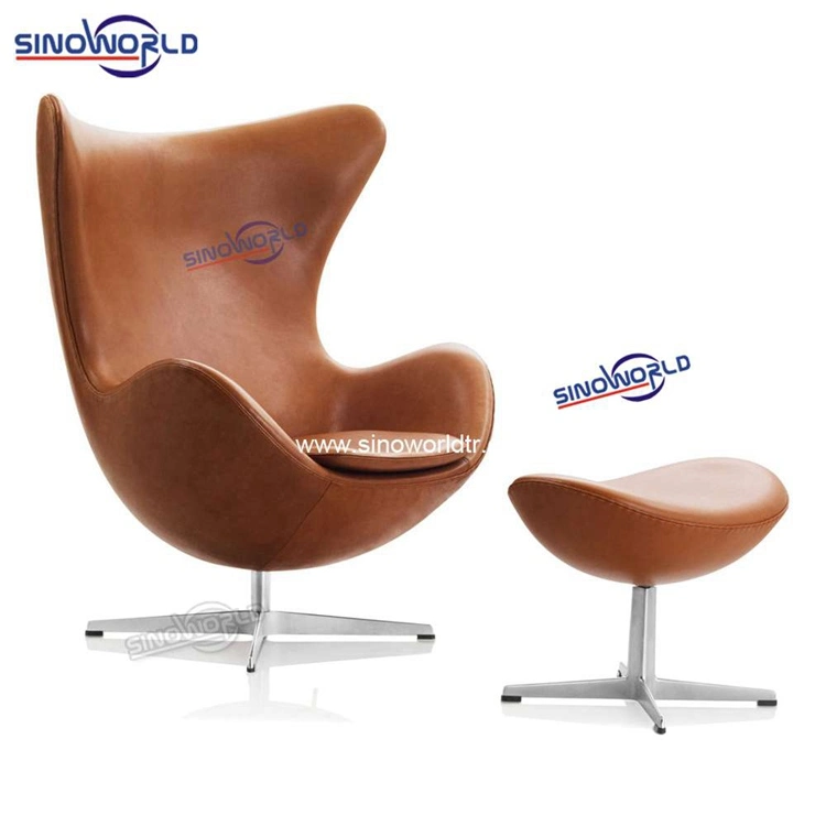 Industrial Vintage Arne Jacobsen Oval Shape Aviator Egg Pod Lounge Chair