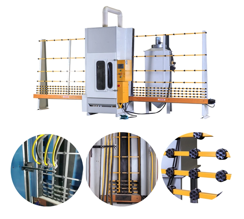 Safety and High Quality Glass Automatic Sandblasting Machine Manufacturer for Sanding Glass