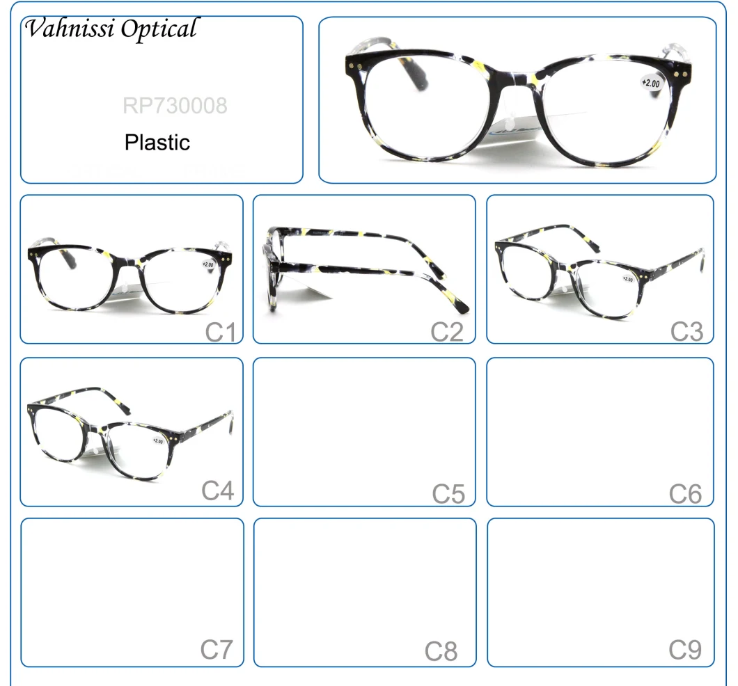 2020 Hot Sales Wholesaler Cheap Super Market Tortoise PC Round Reading Glasses for Women