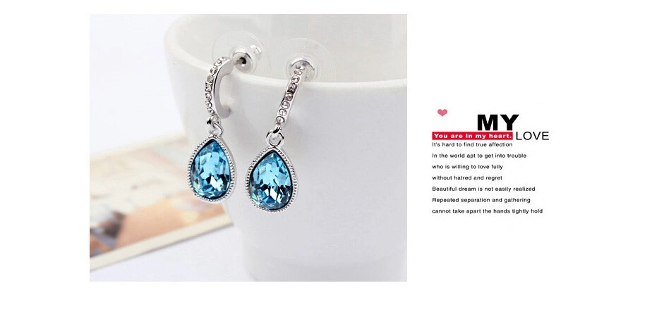 Wholesale Price Attractive Crystal Drop Earrings for Women
