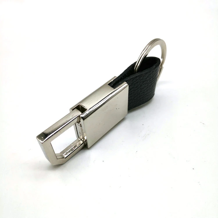 Leather Keychain Business Man Belt Buckles Key Chain Ring Fashion High Quality Key Accessories