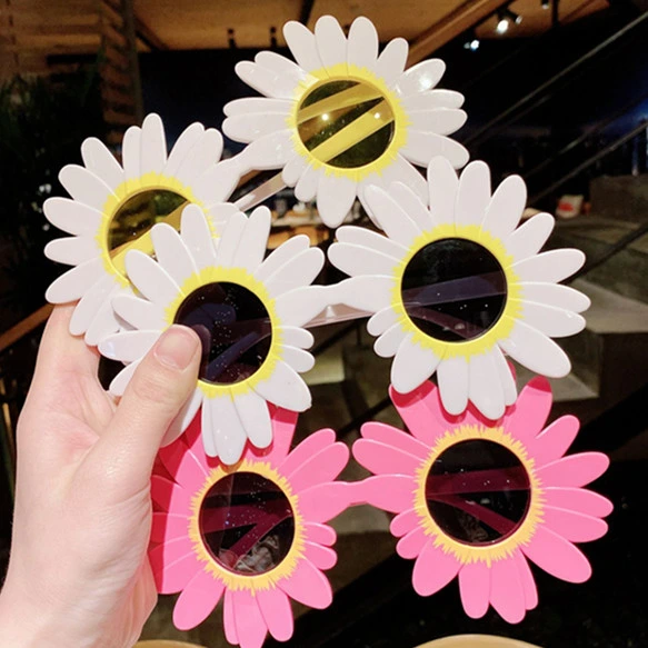 Fashion Sunflower Sunglasses Children Girls Men and Women Holiday Gift Party Supply Glasses