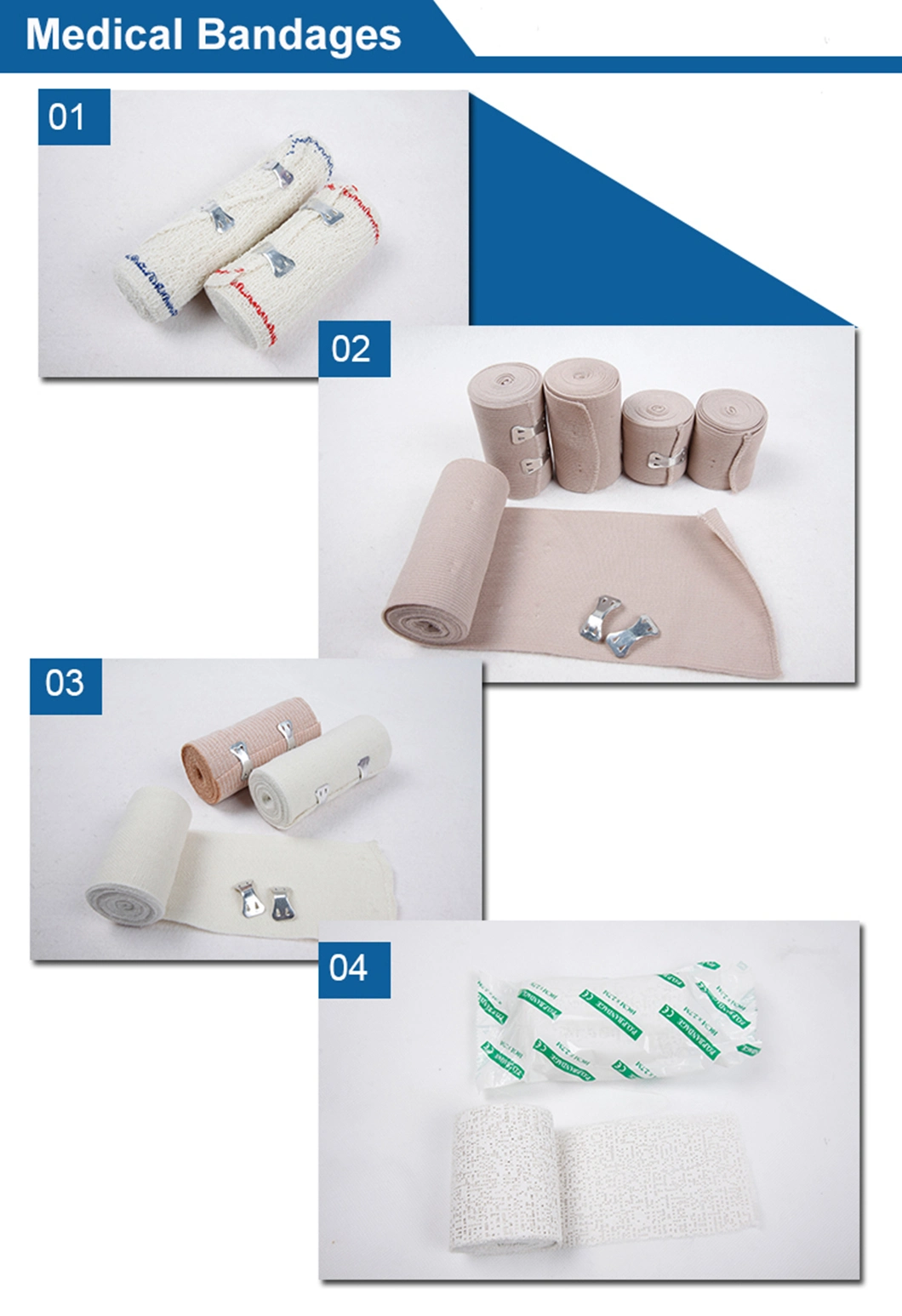 Custom Printed Non Woven Wrap Medical Cohesive Animal Wound Elastic Self Adhesive Bandage