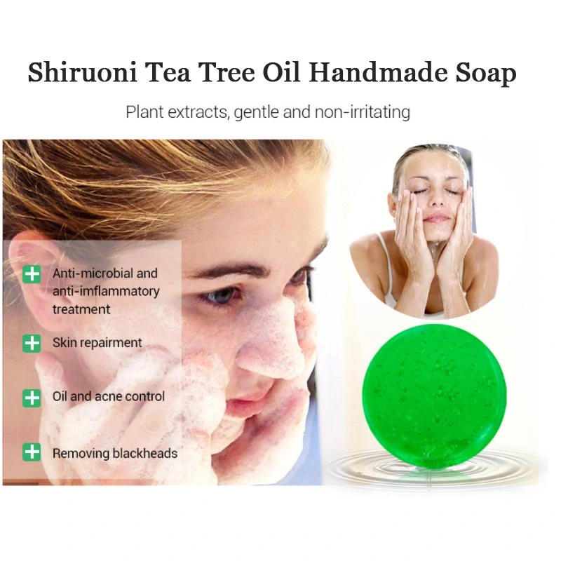 Customize Acceptable Organic Anti Bacterial Inflammatory Repair The Skin Tea Tree Oil Handmade Soap
