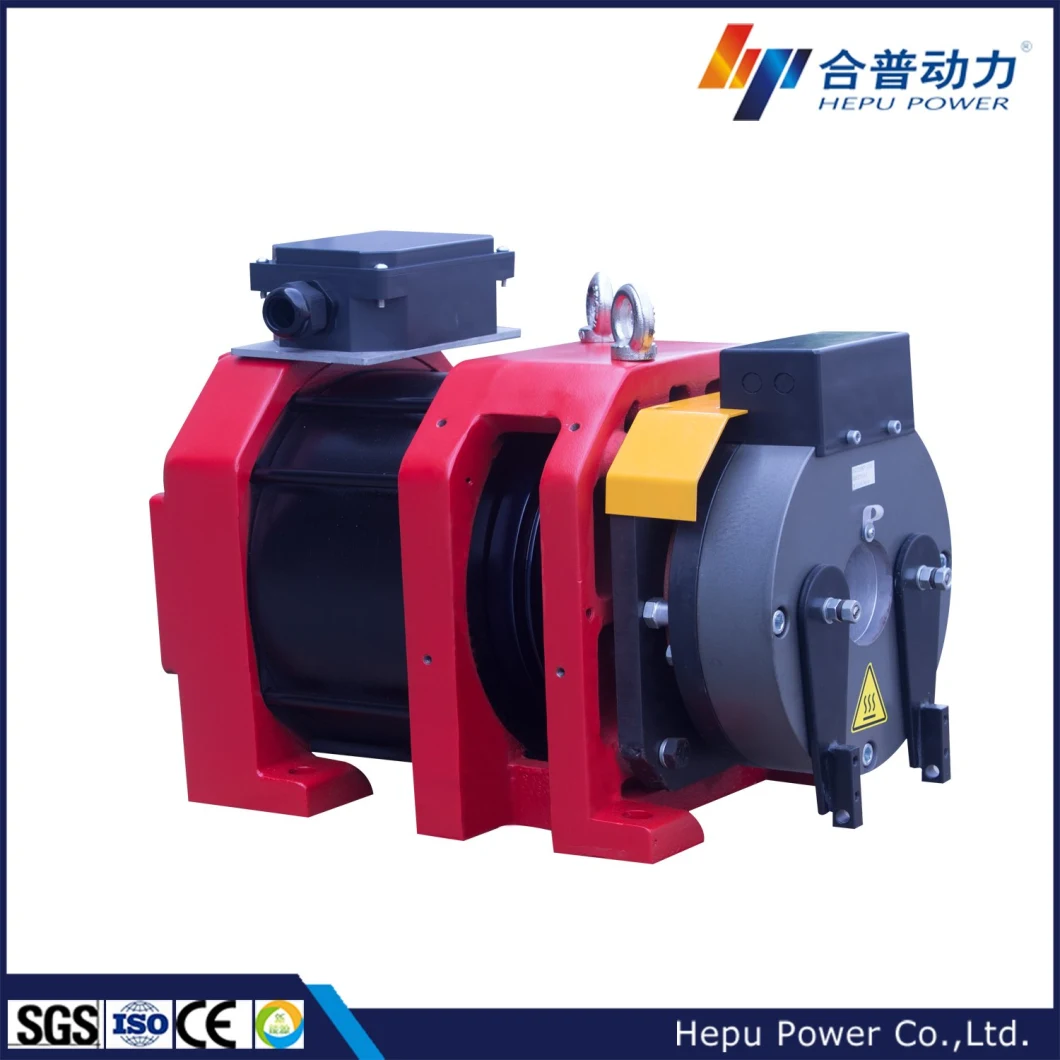 Gearless Traction Machine Load Capacity 630kg Pulley 320mm	Disc Brake Type for Passengers Lift