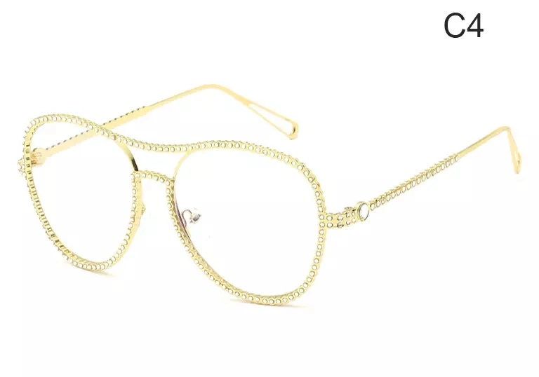 2020 Rhinestone Glasses Luxury Sunglasses Women