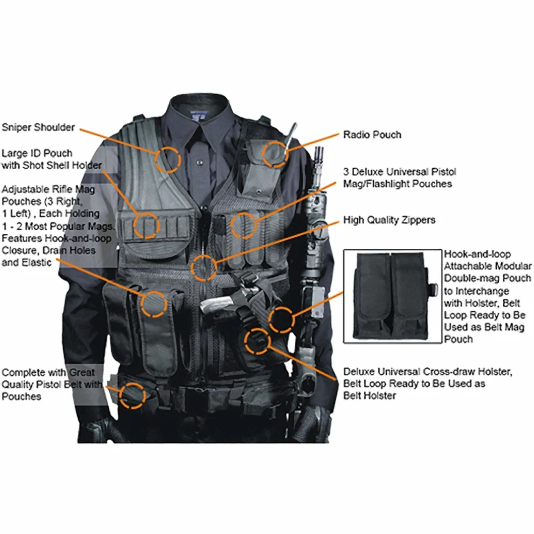 New Fashion Law Enforcement Tactical Vest Tactical Gear Adjustable Military Tactical Vest