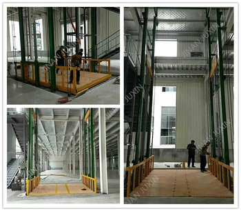 300kg-3000kg Guide Rail Lift /Telescopic Lift /Hydraulic Cylinder Cargo Lift