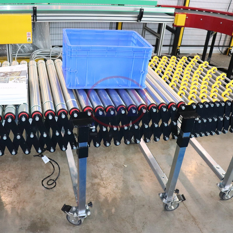 Aluminum Gravity Roller Curve Conveyor for Package and Carton Box Unloading