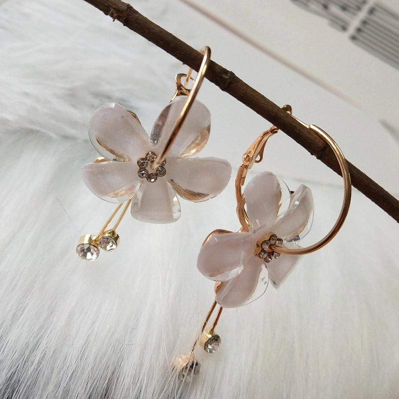 Fashion Design Jewelry Women Earring Tassel Sunflower Crystal Earring
