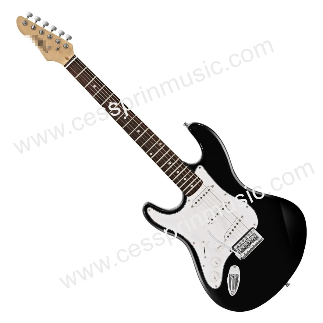 Wholesales /Left Hand Electric Guitar/ Lp Guitar /Guitar Supplier/ Manufacturer/Cessprin Music (ST610L) / Black