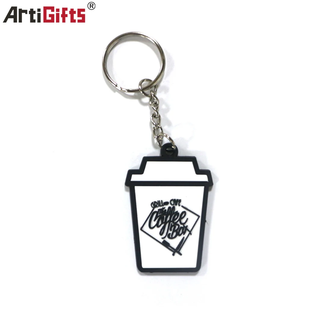 PVC House Motorcycle Cartoon Keychain for Souvenir Gift