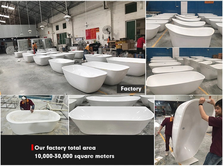 Hot Sale White Acrylic Free Standing Bath Tub with Ce, Cupc