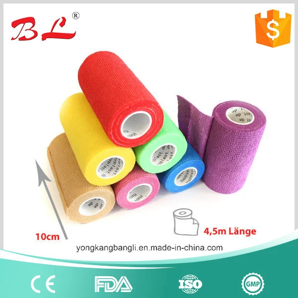 Latex Free Non Woven Cohesive Elastic Bandage Sport Wrap Bandage