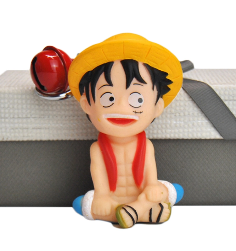 Custom Made PVC Toys Japanese Cartoon Character Luffy Action Figure Keychains Bag Gift Toys