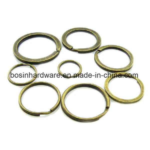 Solid Brass Split Ring for Leather Keychain