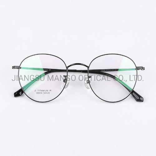 2021 Latest Metal Optical Glasses Oval Titanium Eyewear Eyeglasses Frame