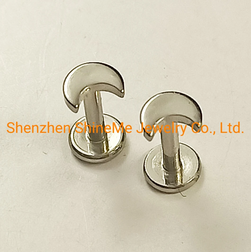 Fashion Jewelry Silver Jewelry G23 Titanium Lip Ring Ear Stud Earring Lip Studs Tpn005