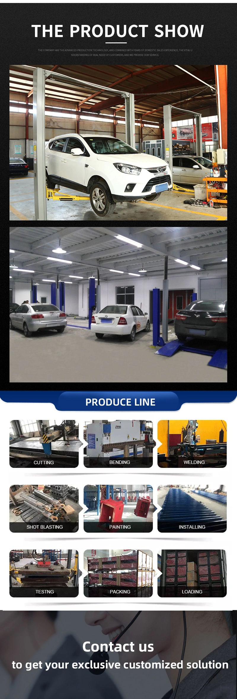 4 Column Residential Outdoor Hydraulic Portable Home Auto Stacker System Garage Car Lift for Home Garage