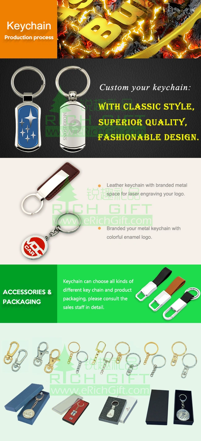 Manufacture Custom Fashion Trolley Token/Leather/PVC/Holder/Acrylic/Metal Car Logo Keychain/Bottle Opener Keyring for Promotional Gifts