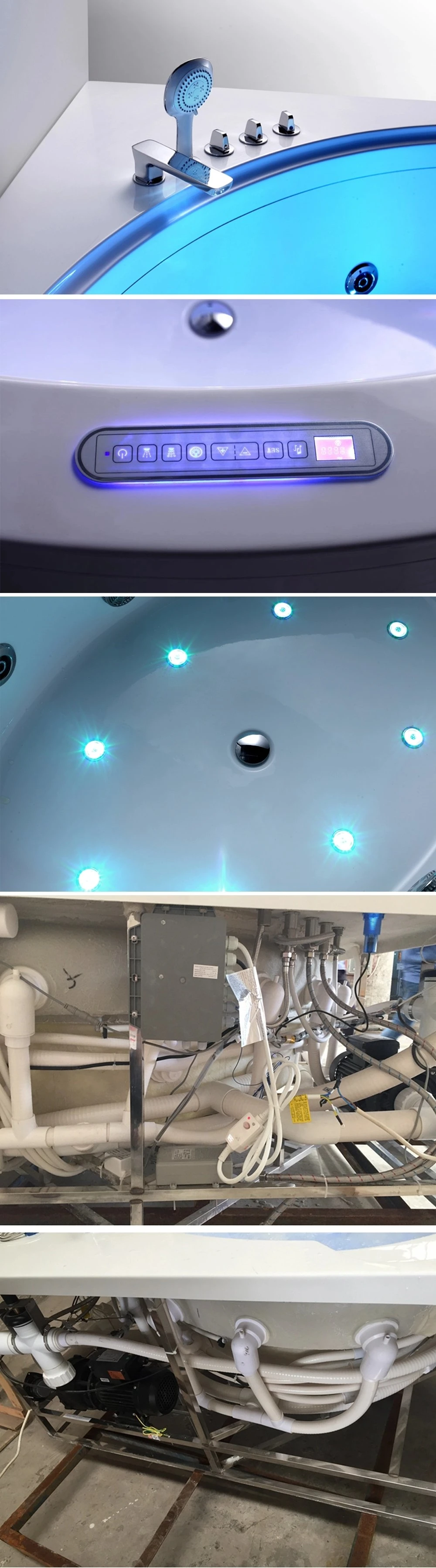 Australi Fiber Clear Glass Acrylic Cheap Corner Bath Tub