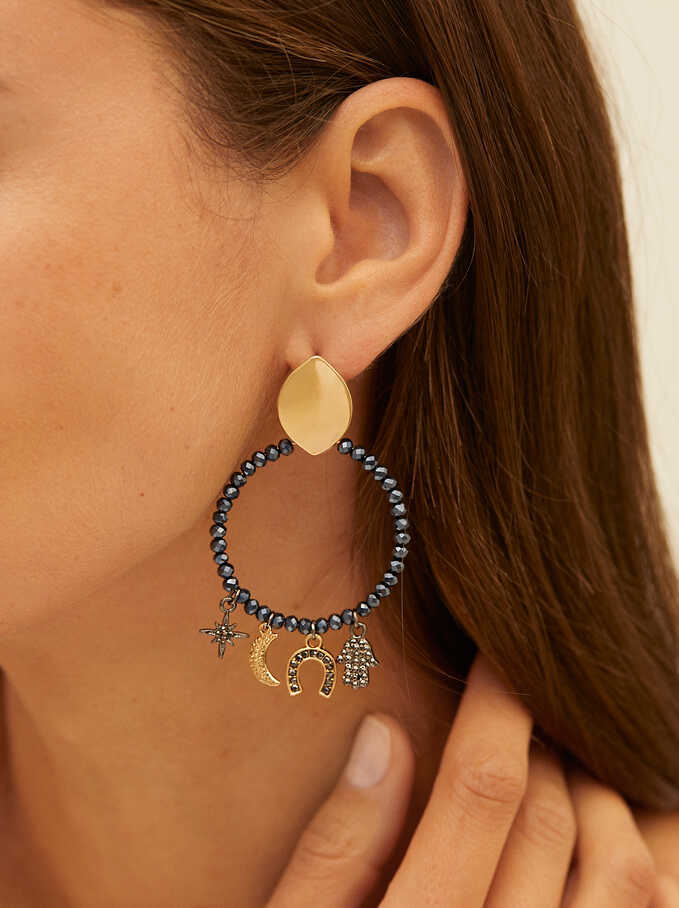 Fashion Ethnic Style Crystal Dangle Earrings Jewelry
