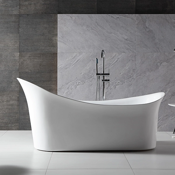 Woma Deep Soaking Shower Tub Acrylic Free Standing Bathtub (Q156A-180)