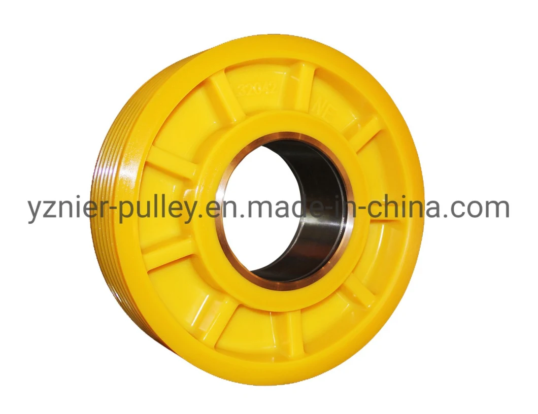 Mc Nylon Rope Pulley Elevator Nylon Driving Sheave Lift Pulley