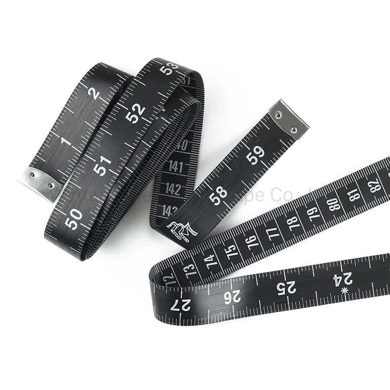 Black PVC Fiberglass Measuring Tape Printed with Your Logo